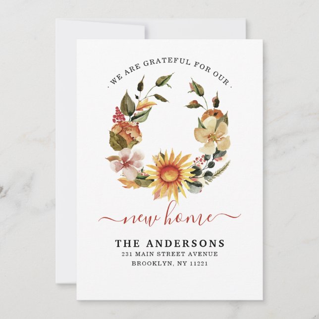 Anúncio Uma nova casa gratosa, nós movemos a queda por águ (Frente)