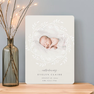 Anúncio Uma ramificação nova   Foto de nascimento