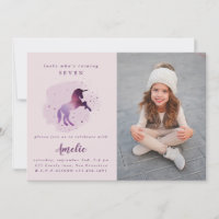 unicórnio mágico roxo e fofo