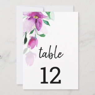 Anúncio Uniquidade De Flores Violetas De Arte Por Aquarela