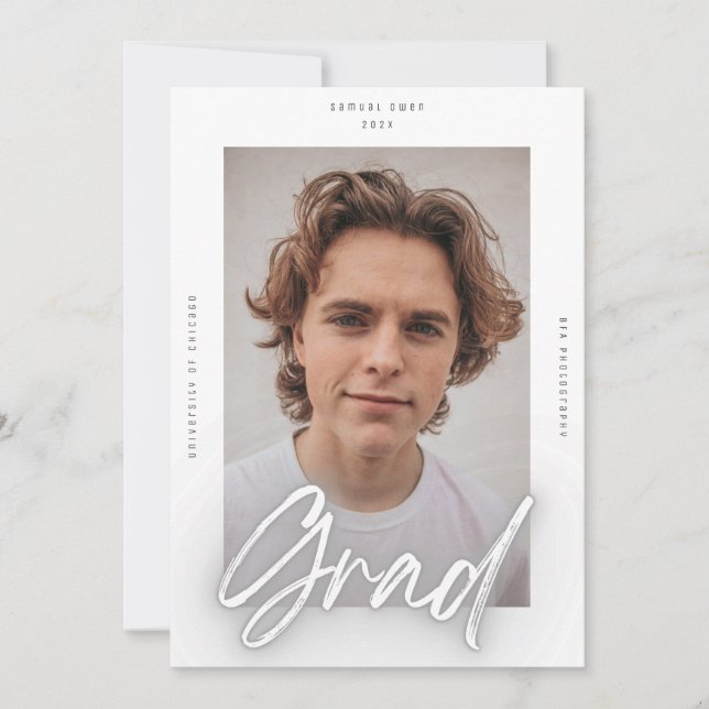 Anúncio Universidade de Fotografias do FORMANDO Neon White (Frente)