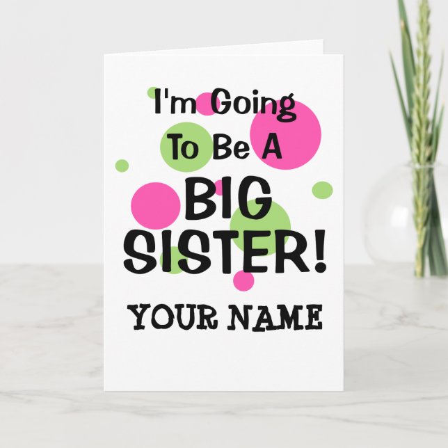 Anúncio Vai SER UMA IRMÃ GRANDE! (Frente)