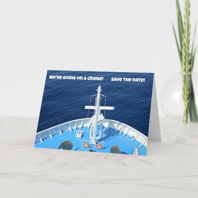 Anúncio Vamos a um cruzeiro... Salve a data! (Frente)