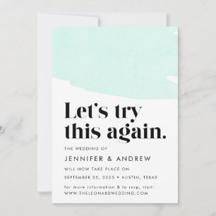 Anúncio Vamos Tente Novamente Este Adiamento De Casamento 