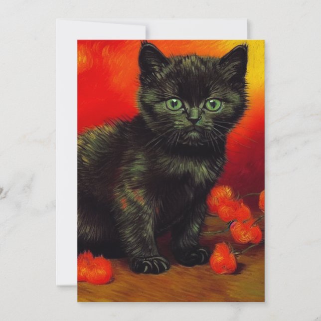 Anúncio Van Gogh Black Kitten (Frente)