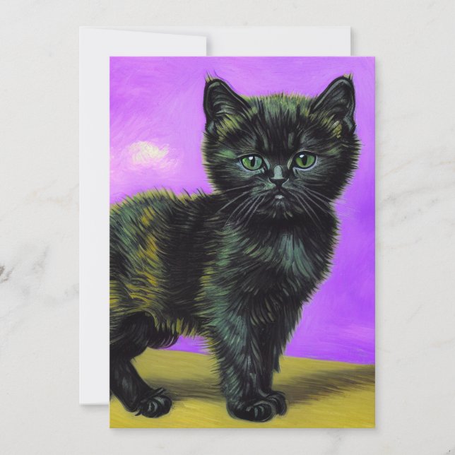 Anúncio Van Gogh Style Cat (Frente)