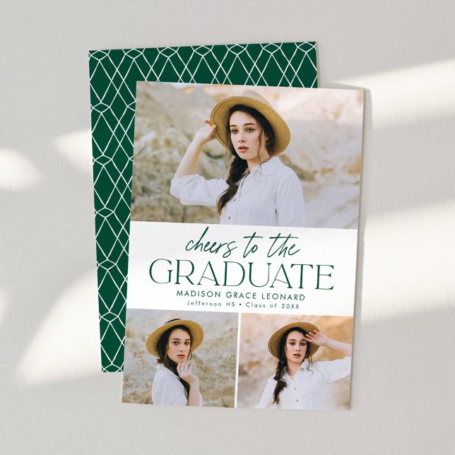 Anúncio Verde | Saúde ao Formando 3 Graduação de Fotografi (Criador carregado)