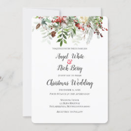 Anúncio Verdes de Natal/Flocos de Neve/Anúncio de Casament