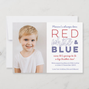 Anúncio Vermelho Branco Azul Promovido a Irmão Mais Velho 