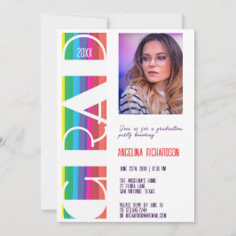 Anúncio Vertical Rainbow GRAD Year Graduation photo