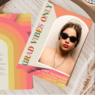 Anúncio vibrações retrô de graduado