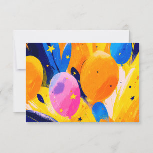 Anúncio Vibrant Abstract Celebration with Colorful Balloon