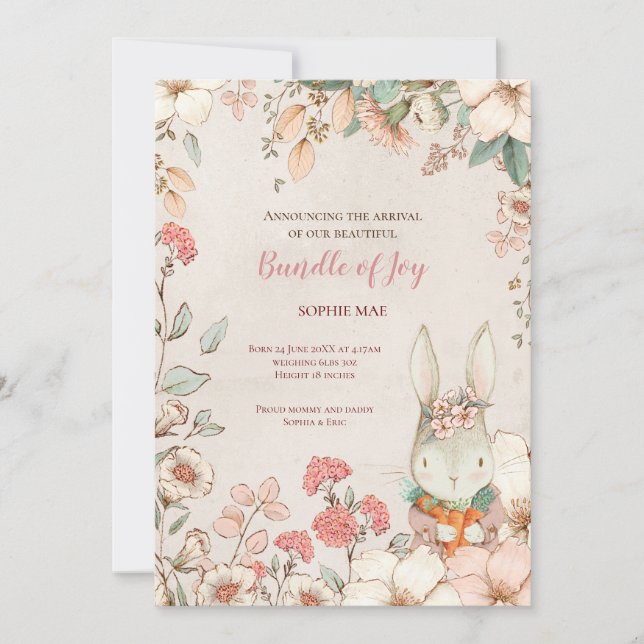 Anúncio Vintage Bonny Foto Flores Bebê Rapariga (Frente)