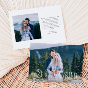 Anúncio Vintage Elegant Recem casados Wedding Foto