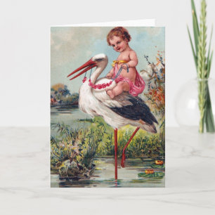 Anúncio Vintage Stork e Baby