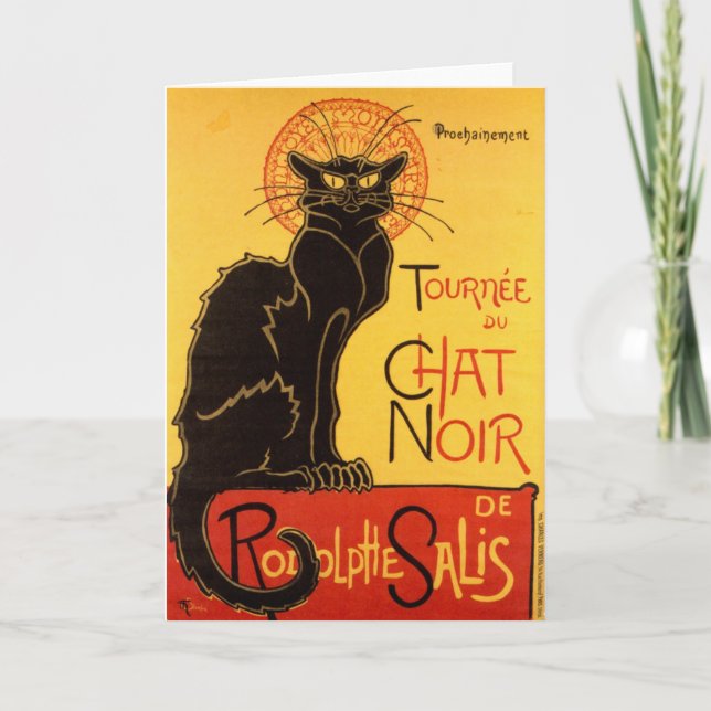 Anúncio Vintage Tournee de Chat Noir Black Cat (Frente)