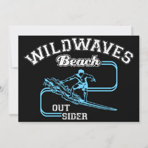 Anúncio Vintage Wild Waves Beach Outiders Surf