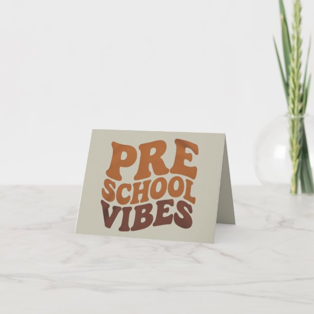 Anúncio Voltar às aulas primeiro dia da pré-escola Groovy (Frente)