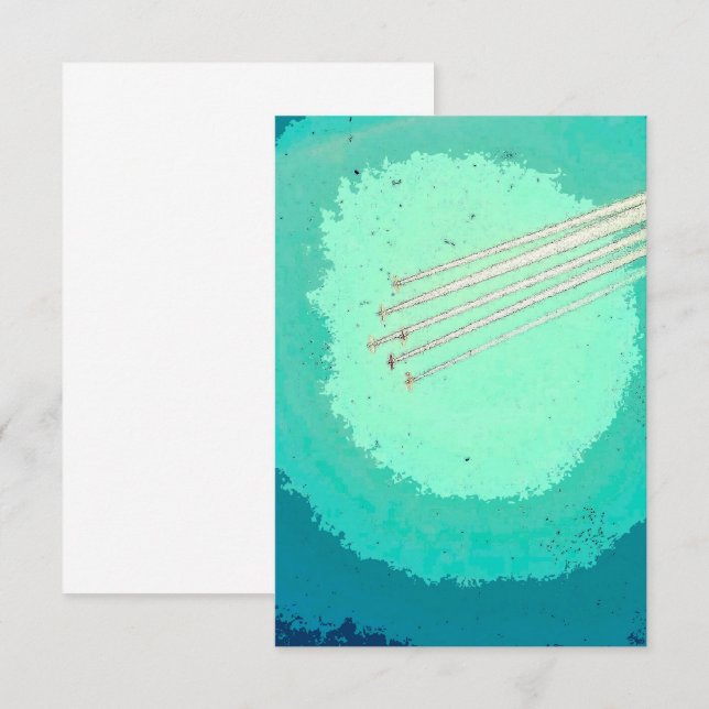 Anúncio Voo do avião (Frente/Verso)