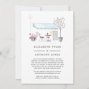 Anúncio Watercolor Paris Cafe Reduziu Lista de Convidados