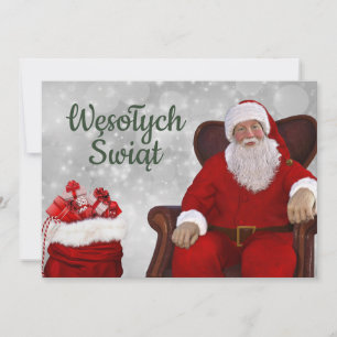 Anúncio Wesołych świąt Merry Christmas Card Polski