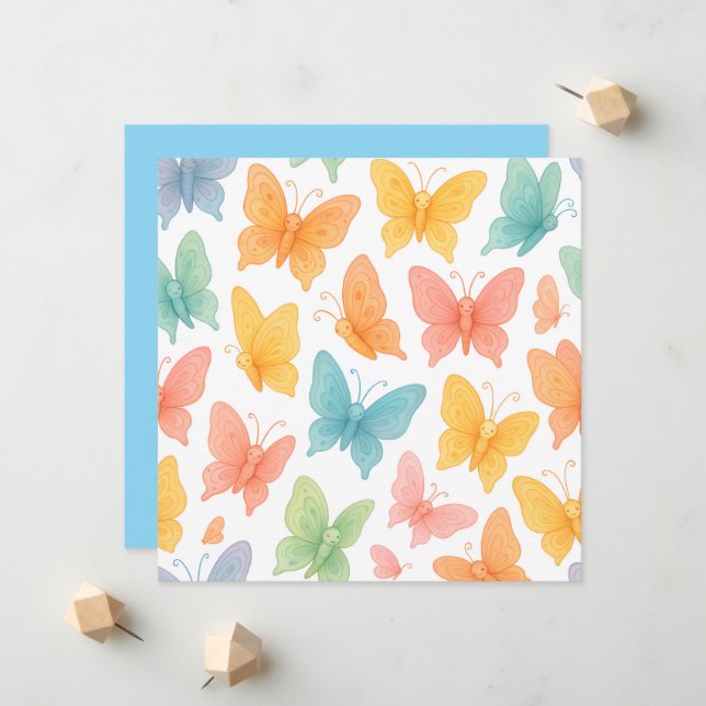 Anúncio "Whimsical Butterflies" (Frente/Verso In Situ)