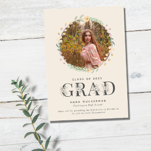 Anúncio Wildflower High School Graduation Announcement