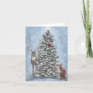 Anúncio Winter Woodland Folded Card
