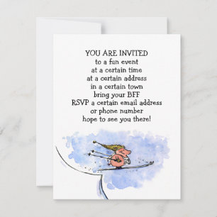 Anúncios da festa natalícia do porco do salto de