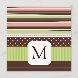 Anúncios da foto do bebê do monograma