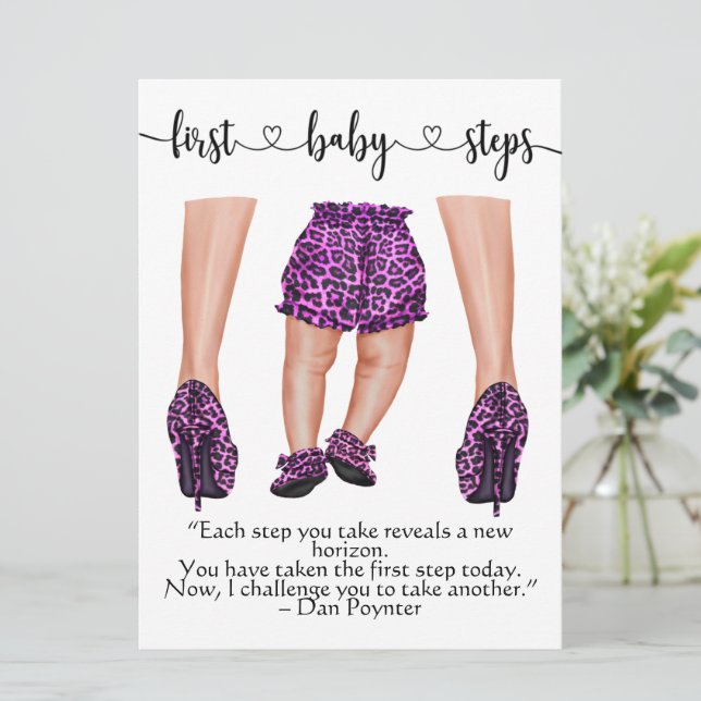 Anúncios das Primeiras Etapas do Bebê (Em pé/Frente)