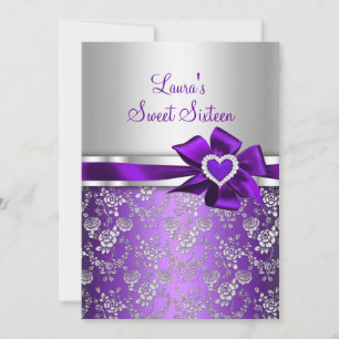 Anúncios de Arco Íris Roxo & Rosas para Sweet 16