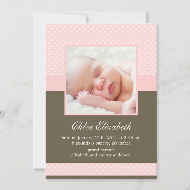 Anúncios de Bebê com Fotos Personalizadas de Bolin (Frente)