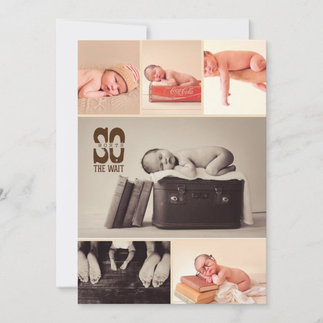 Anúncios de Bebê Russos - Anúncio de Nascimento do (Frente)