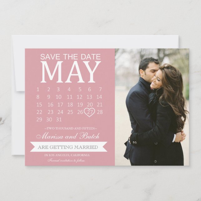 Anúncios de Calendário Salve a Data | Casamento (Frente)