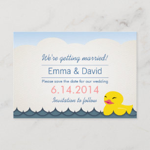 Anúncios de Classy Rubber Duck Save the Date