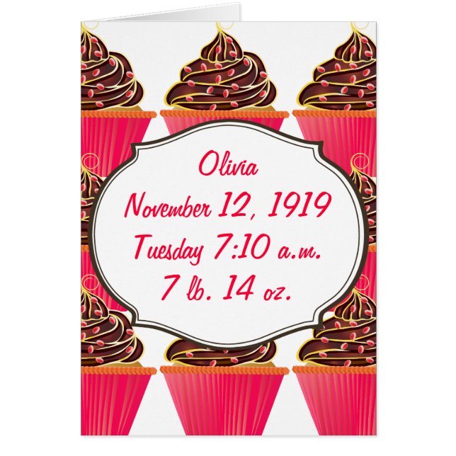 Anúncios de Cupcakes Rosa Menininha (Frente)