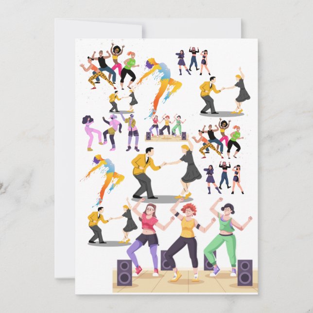 Anúncios de Dança de Convite (Frente)