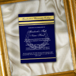 Anúncios de Formandos formais Dourados azuis