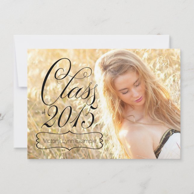 Anúncios de Formatura da Turma Feminina de 2015 (Frente)