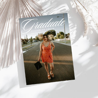 Anúncios de graduação de 4 fotos minimalistas