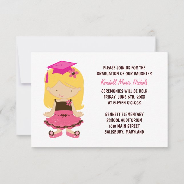 Anúncios de Graduação Escolar Elementar (Frente)