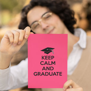 Anúncios de graduação "Manter Calmo e Formando"