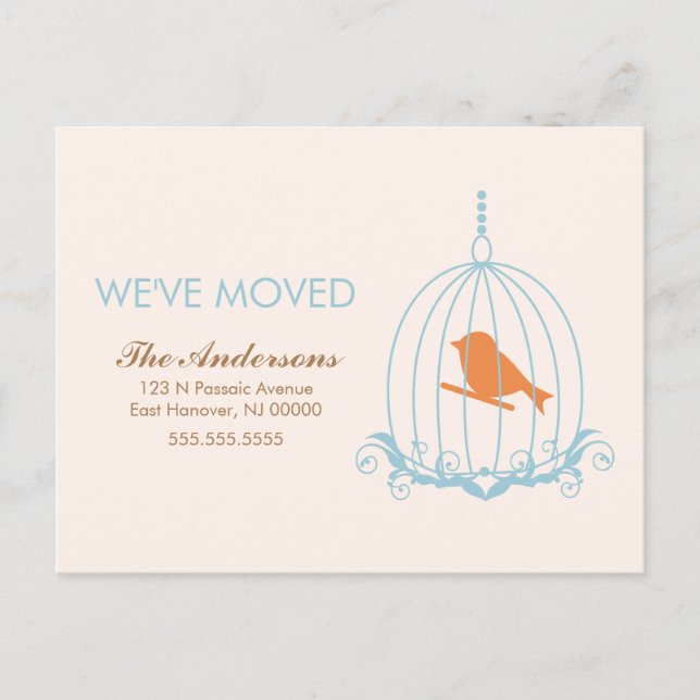 Anúncios de Movimentação de Birdage Azul (Frente)