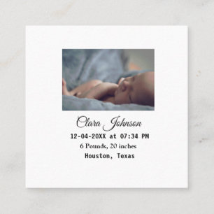 Anúncios de nascimento adicionar foto data hora lo