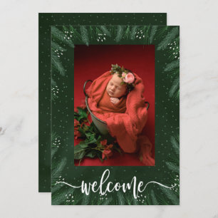 Anúncios de Nascimento do Bebê da Foto de inverno