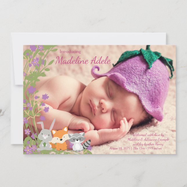 Anúncios de Nascimento em Woodland (Frente)