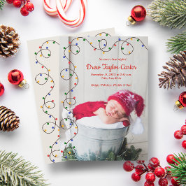 Anúncios de Natal Foto de Nascimento do Bebê