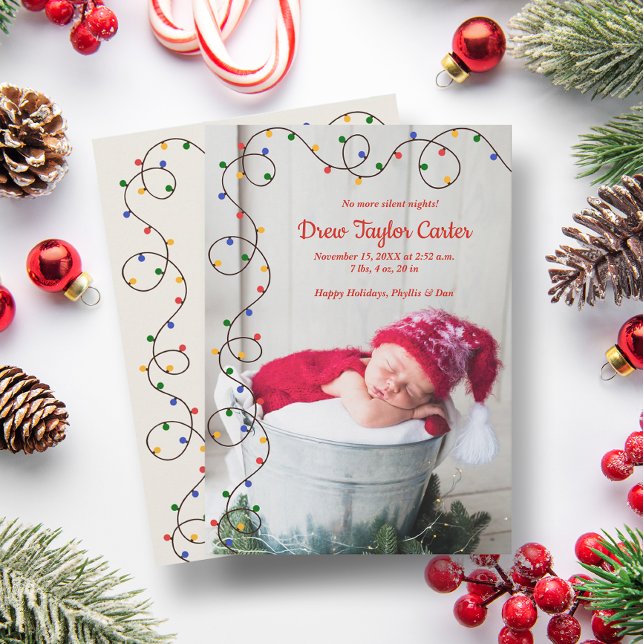 Anúncios de Natal Foto de Nascimento do Bebê (Criador carregado)