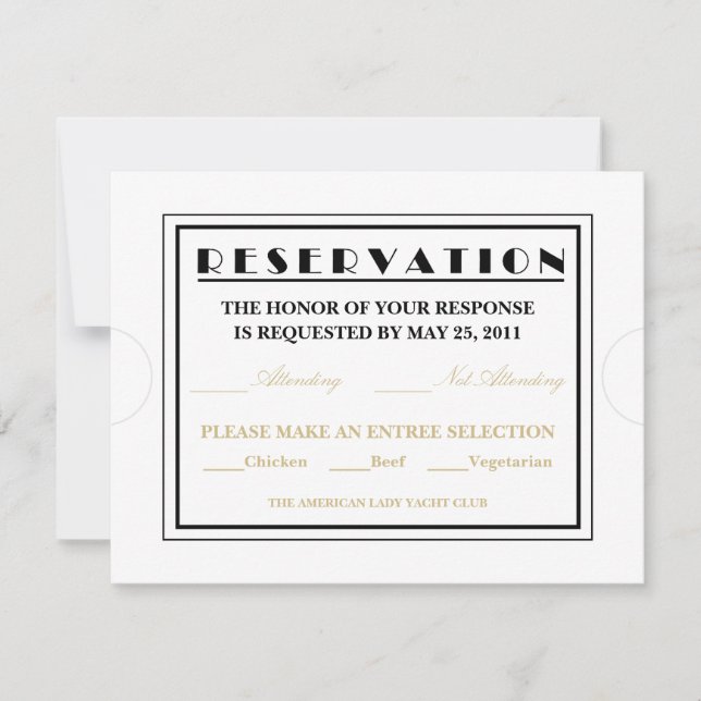 Anúncios de resposta de tíquete de admissão (Frente)